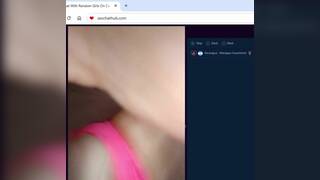 Cute latina teen shows tits and pussy on chat