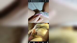 Young teen let old men cum for her on chat