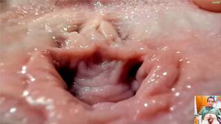 Beautiful view of a girl's vagina