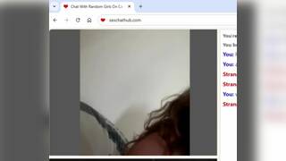Random milf flashing tits on chat