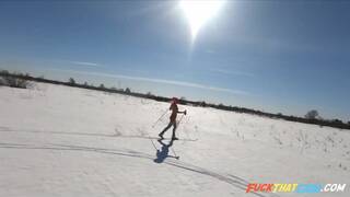 Nude Skiing Teen on Webcam