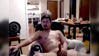 Asian Man Cums