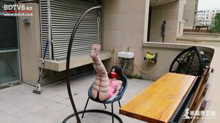 Chinese Girl outdoor exhibitionism BDSM Training 160