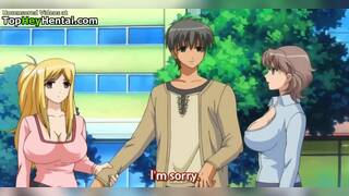 Amazing busty horny babe enjoys sex