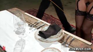 Big tits MILF Simone Sonay service big cock with mouth and shaved pussy BDSM training