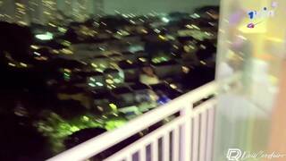 Hot Brazilian dark-haired blows her beau with a meaty man meat on her -