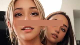 AI generated - POV threesome titjob