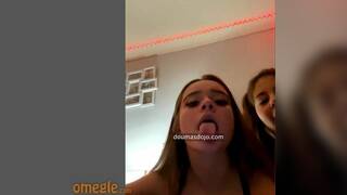 Omegle horny blonde masturbate