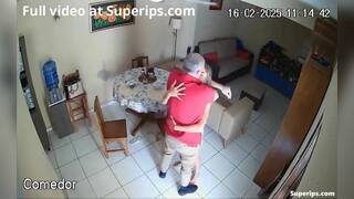 IPCAM – Latina girl fucks a rich old man