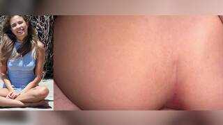 Blonde girl trying anal ride for the first time