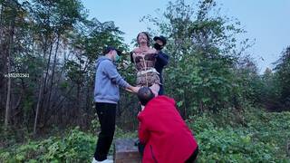 Chinese Girl outdoor exhibitionism BDSM Training 181