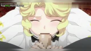 Kinky busty babe in uniform tits fuck her man