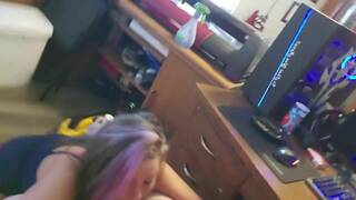 Big-Titted MILF Sukie Rae Sucks Cock, Gets Facial