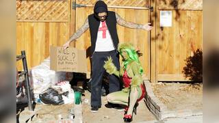 The Grinch couldnt ruin Christmas n now wants it up her ass