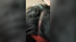 Daniela Duran sucks dick in a public bus and swallows cum from a random stranger