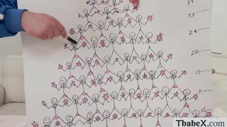 TS cheerdancer shows her talent in front of me