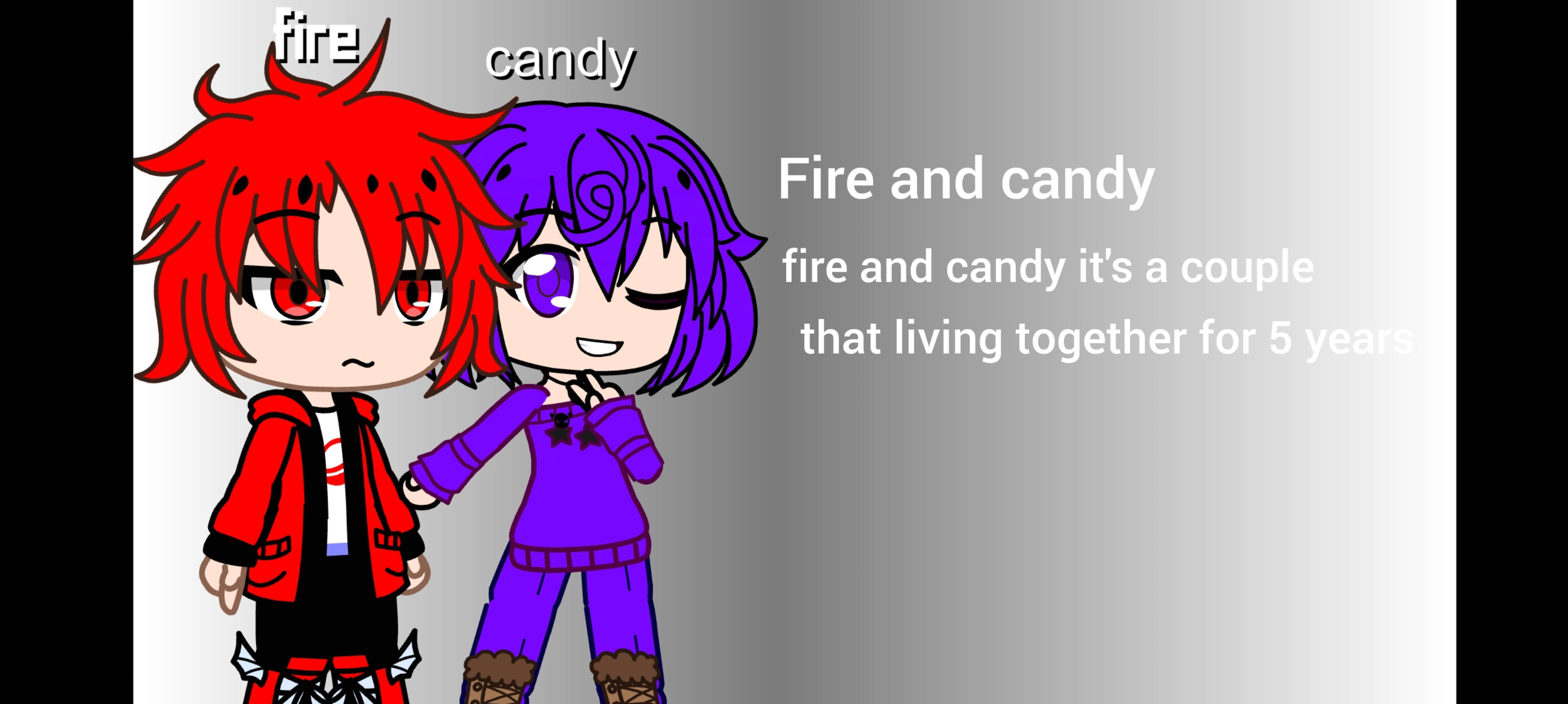 Fire and candy