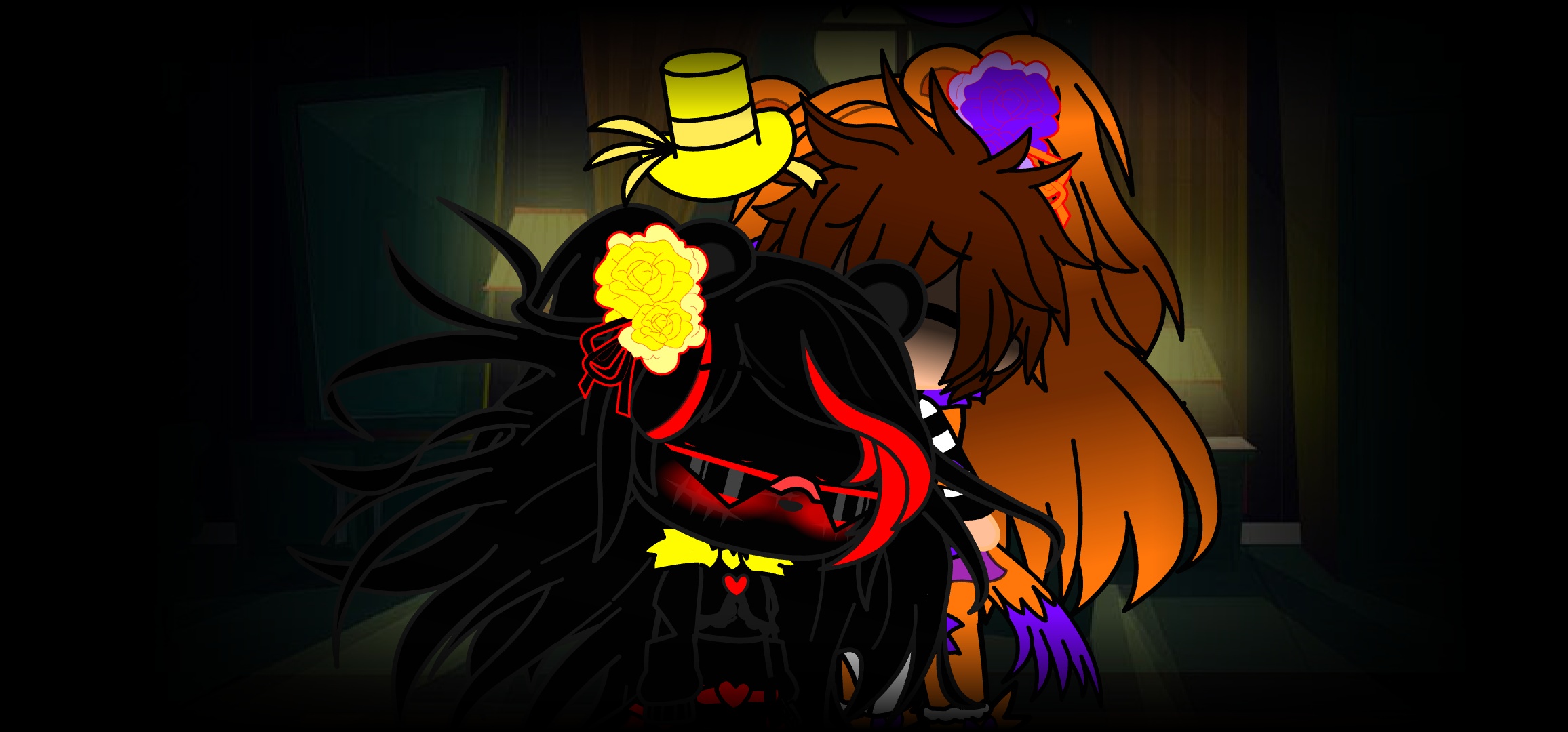 FNIA nightmare and FNIA nightmare fredbear fucks c.c afton