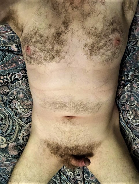 Hairy Nude in Bed