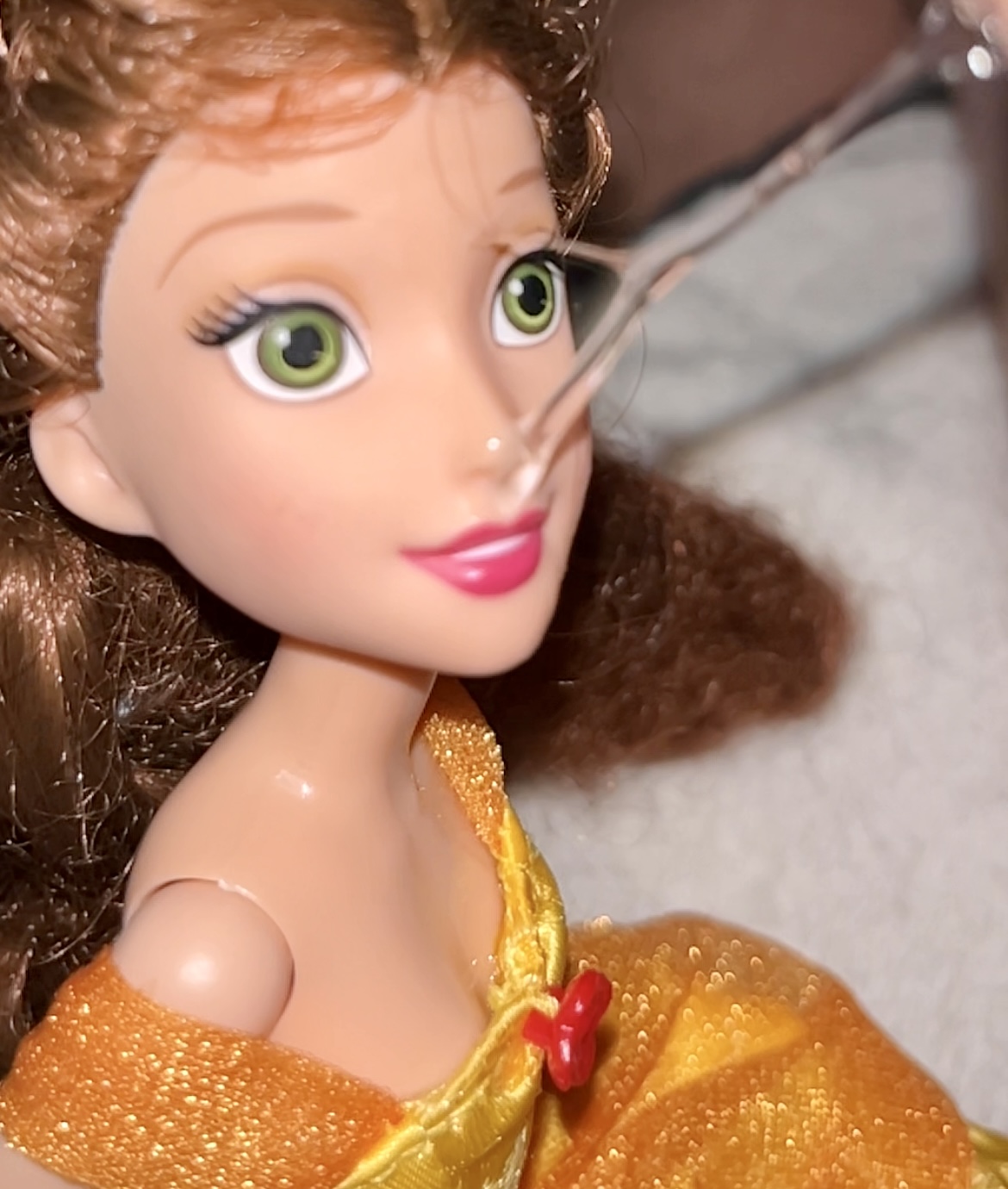 Disney Belle Beauty and the Beast Barbie precum  cumshot