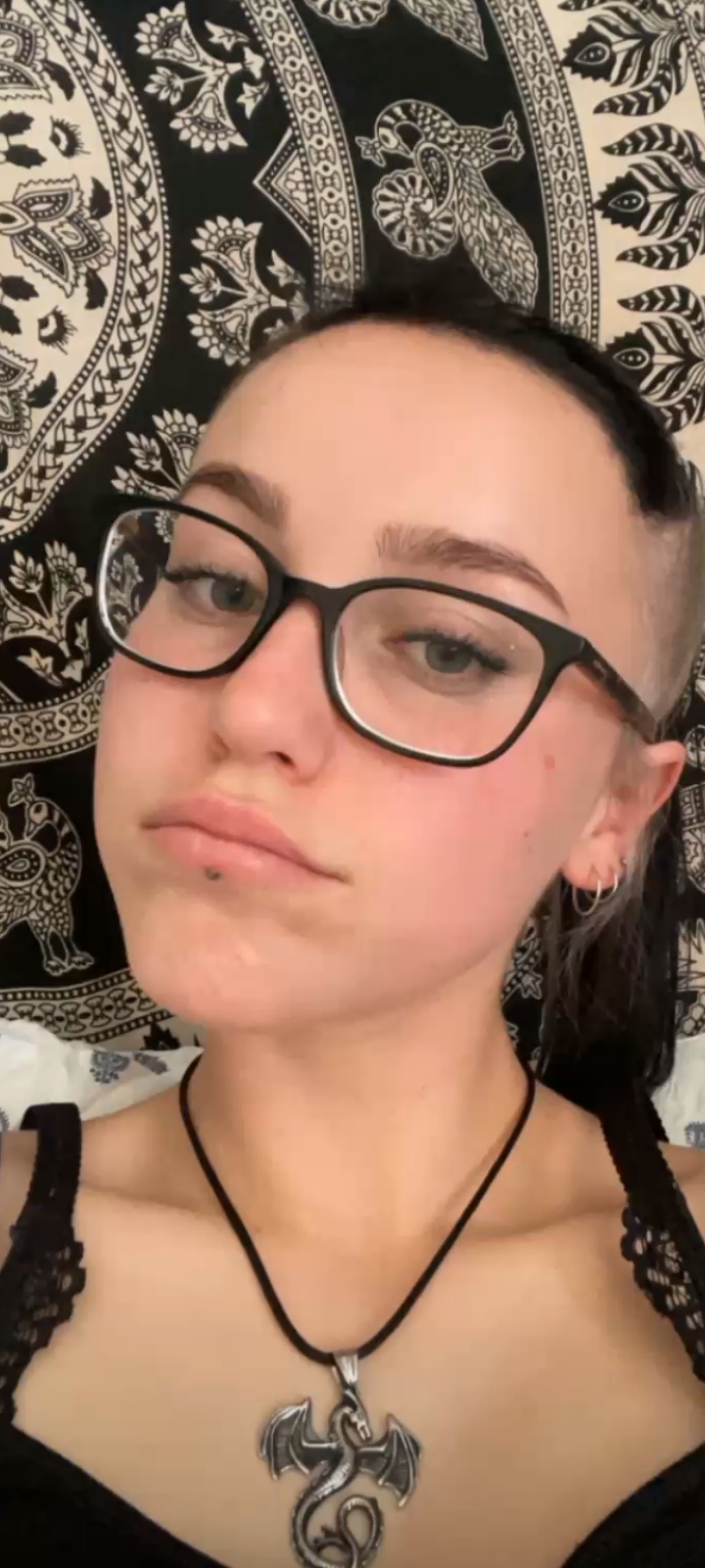 hot teen with glasses again