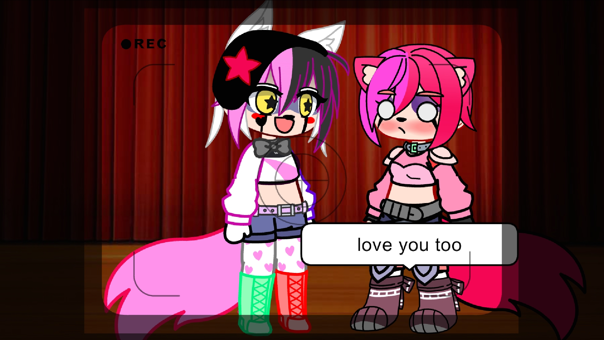 Conversation between ft.foxy and lily(oc)