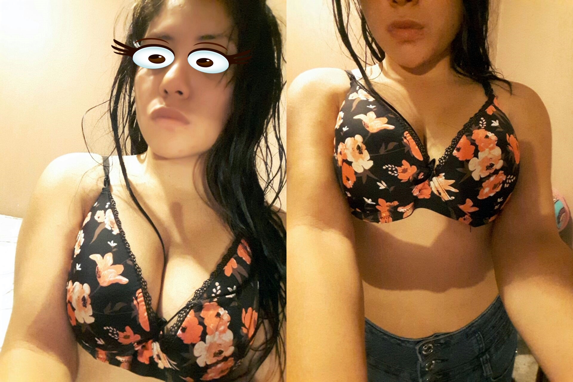 Asi es como luce las tetas una amiga antes de dormir