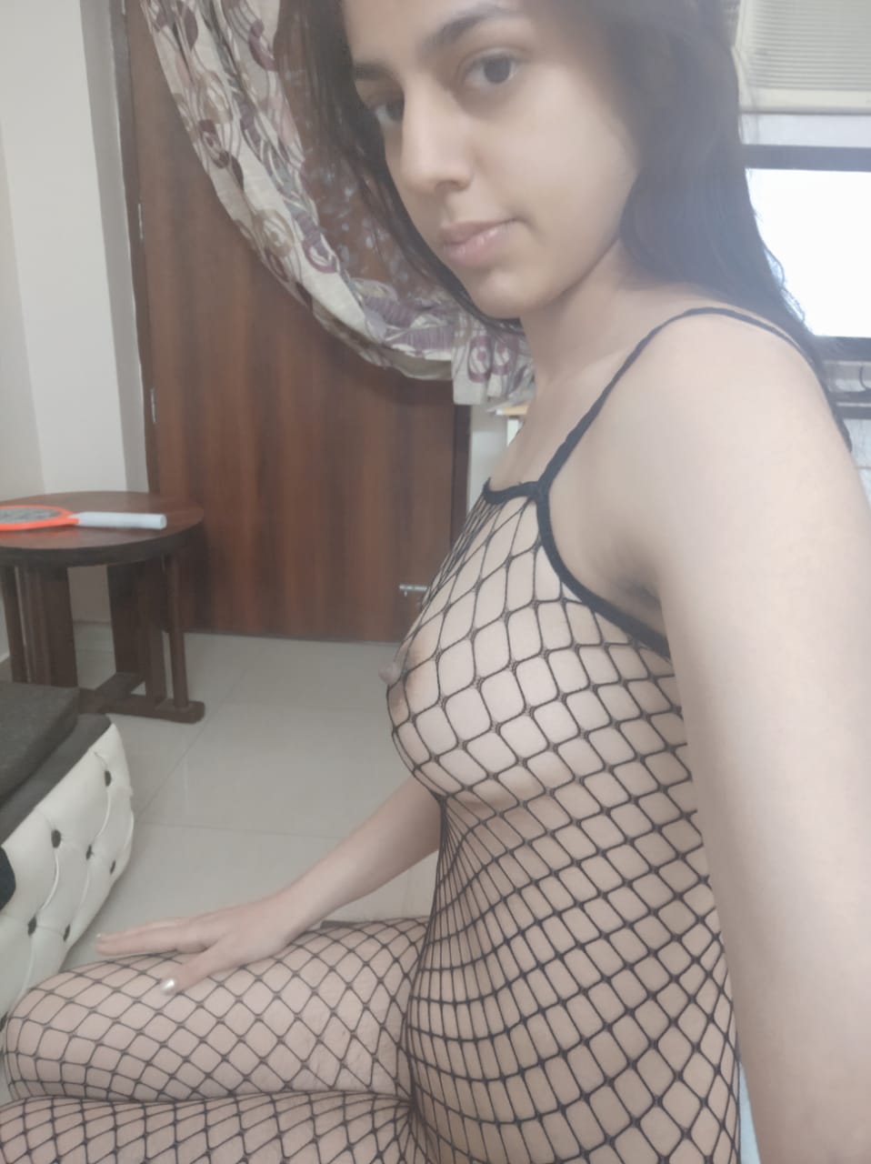Indian Girl in Fishnets