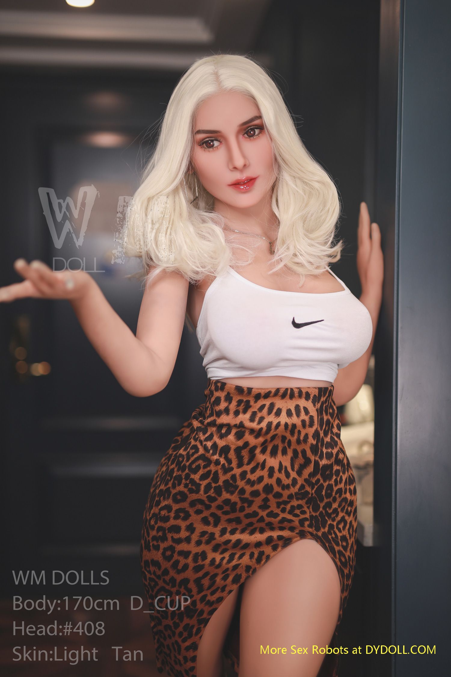 Blonde hot mature sex robot with big boobs