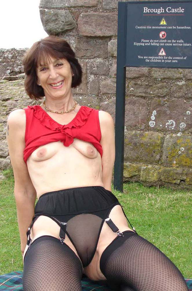 Sexy Brunette MILF Loves Stockings and More