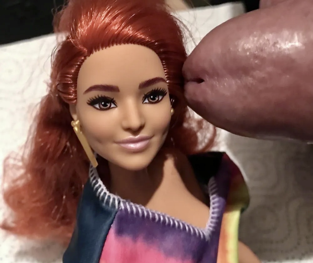 2021 redhead Barbie cumshot facials