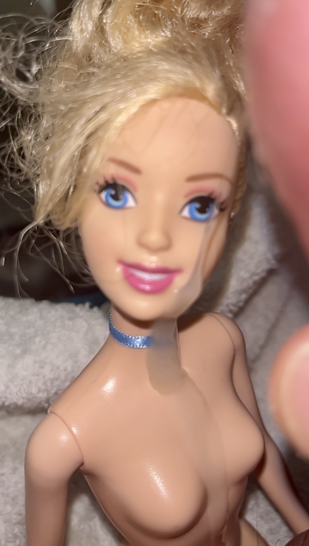 Redhead Barbie slutty Barbie and Blonde Barbie cumshot