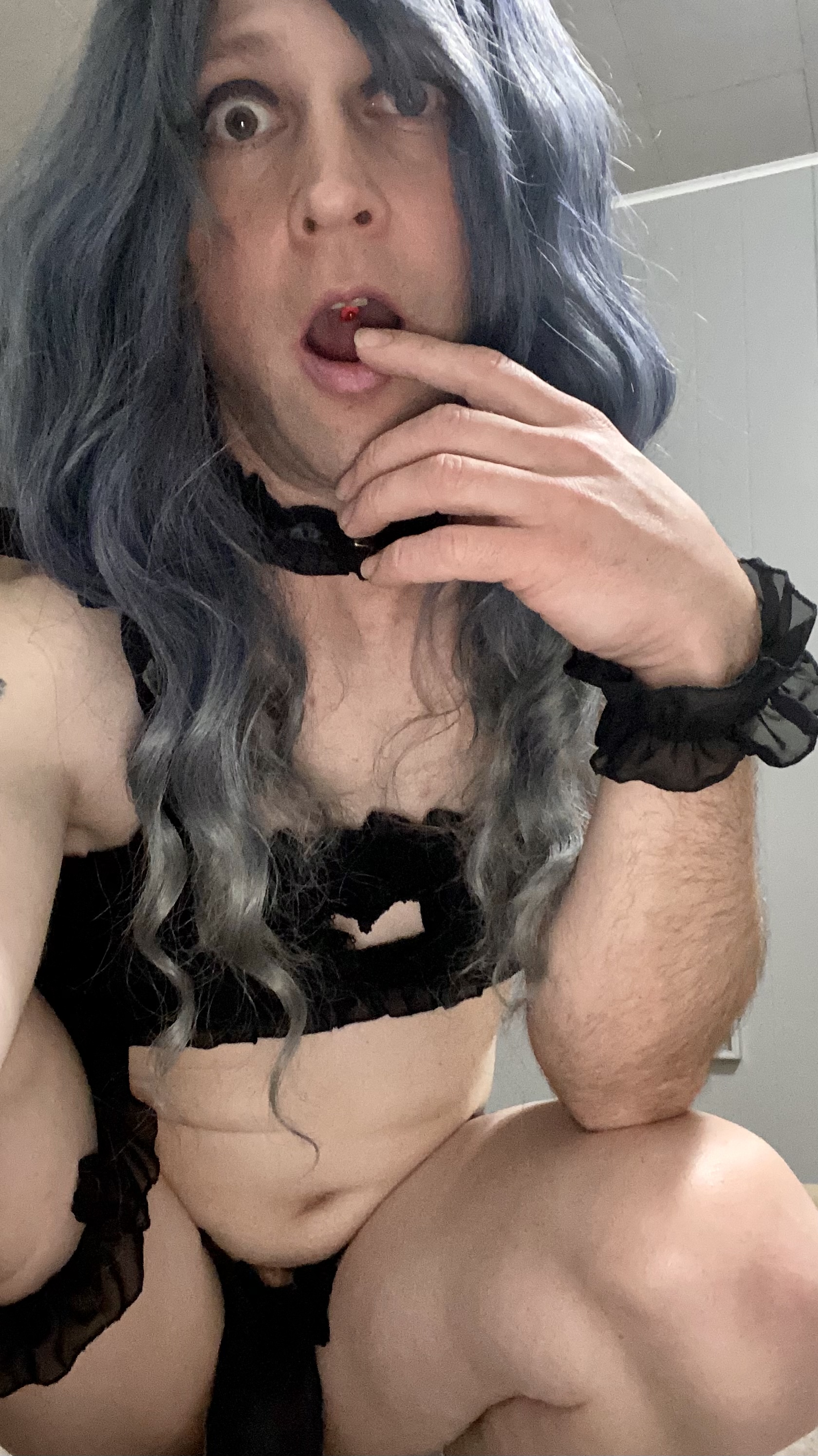 Exposed sissy for humiliation