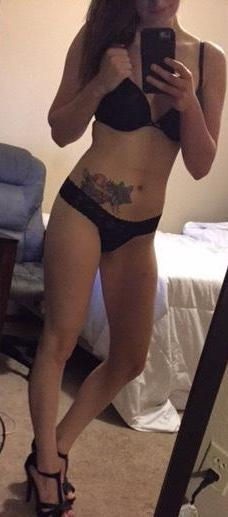 Nice Girl In Front Of Her Mirror