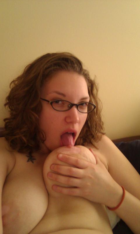 Big Tits Nerdy Girl with Hungry Mouth