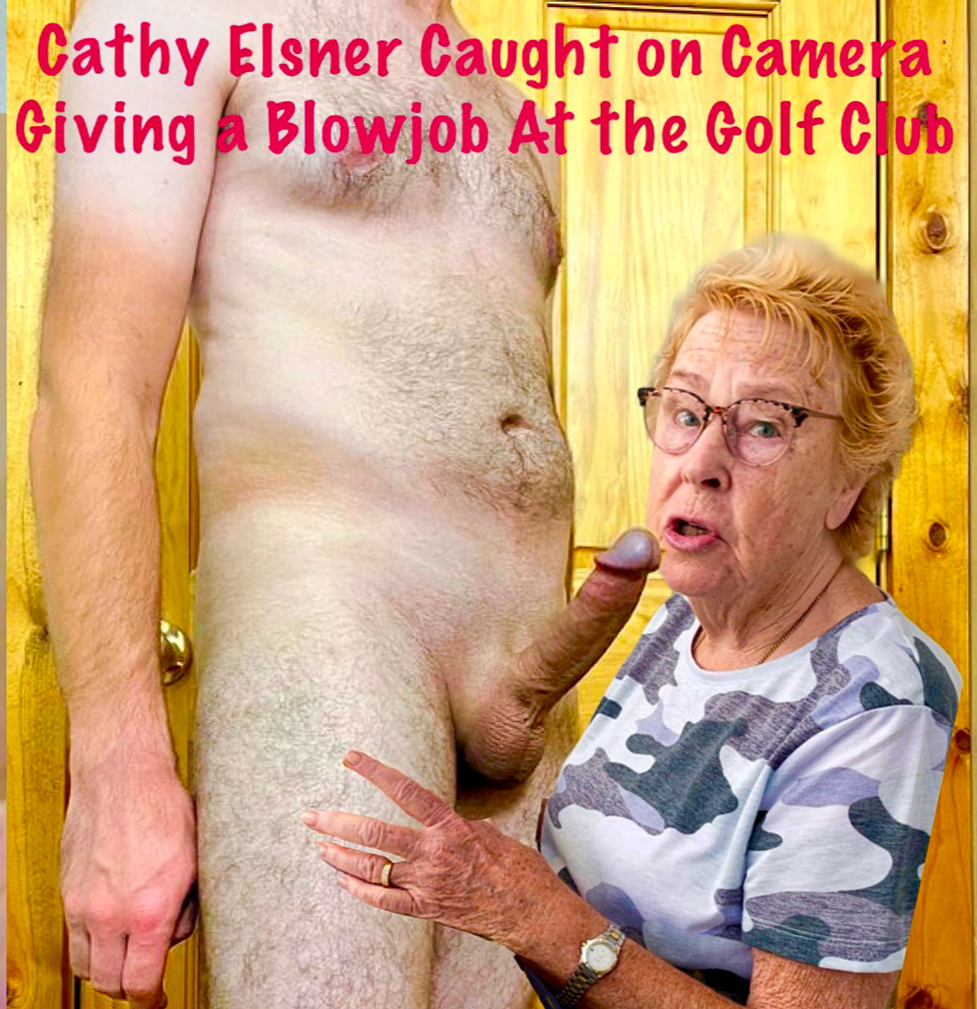 Cock Sucking Blowjob Slut Cathy Sucking Cock in a Golf Club