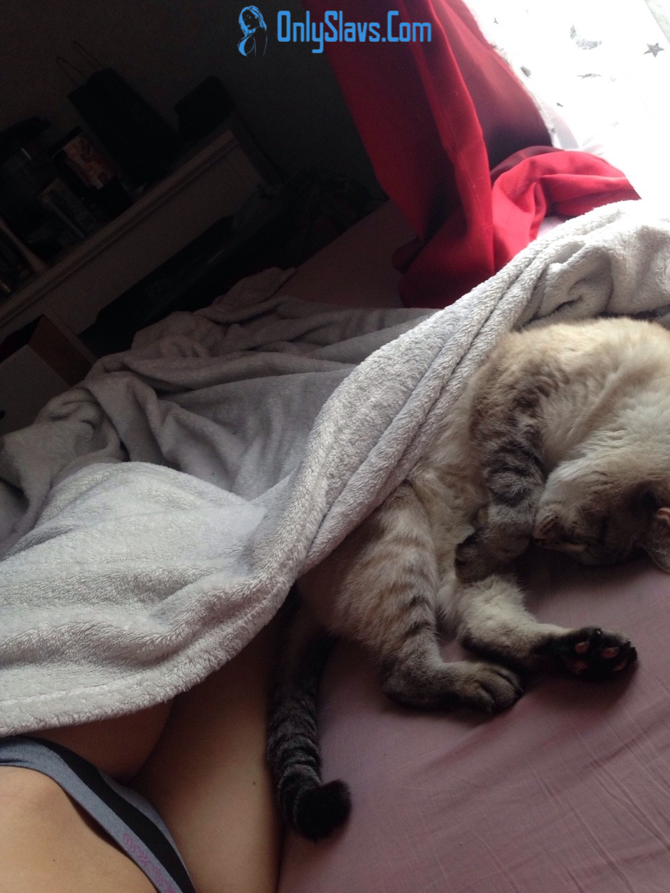 Leaked snapchat pics of nude petite Russian Slavic teen slut