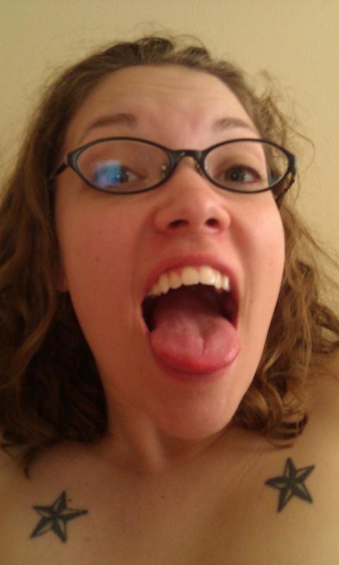 Big Tits Nerdy Girl with Hungry Mouth