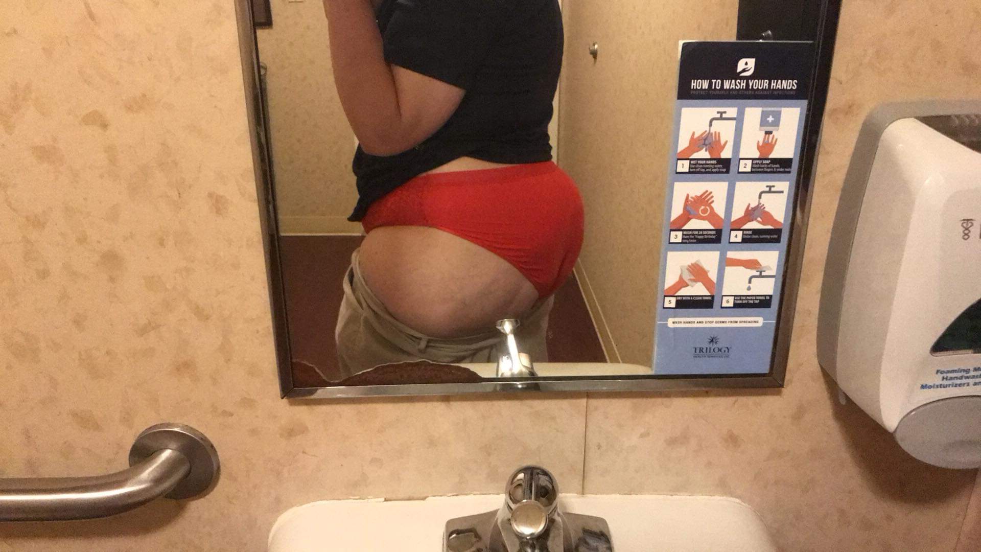 PAWG Selfshot at work