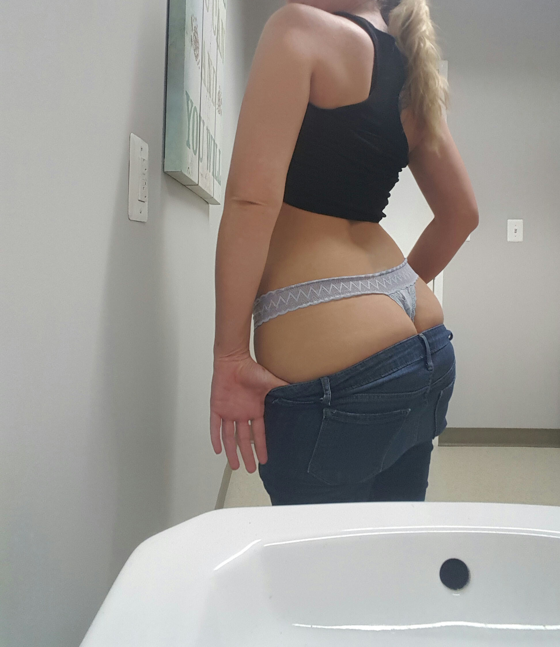 Lonely At Work Blonde Wifey