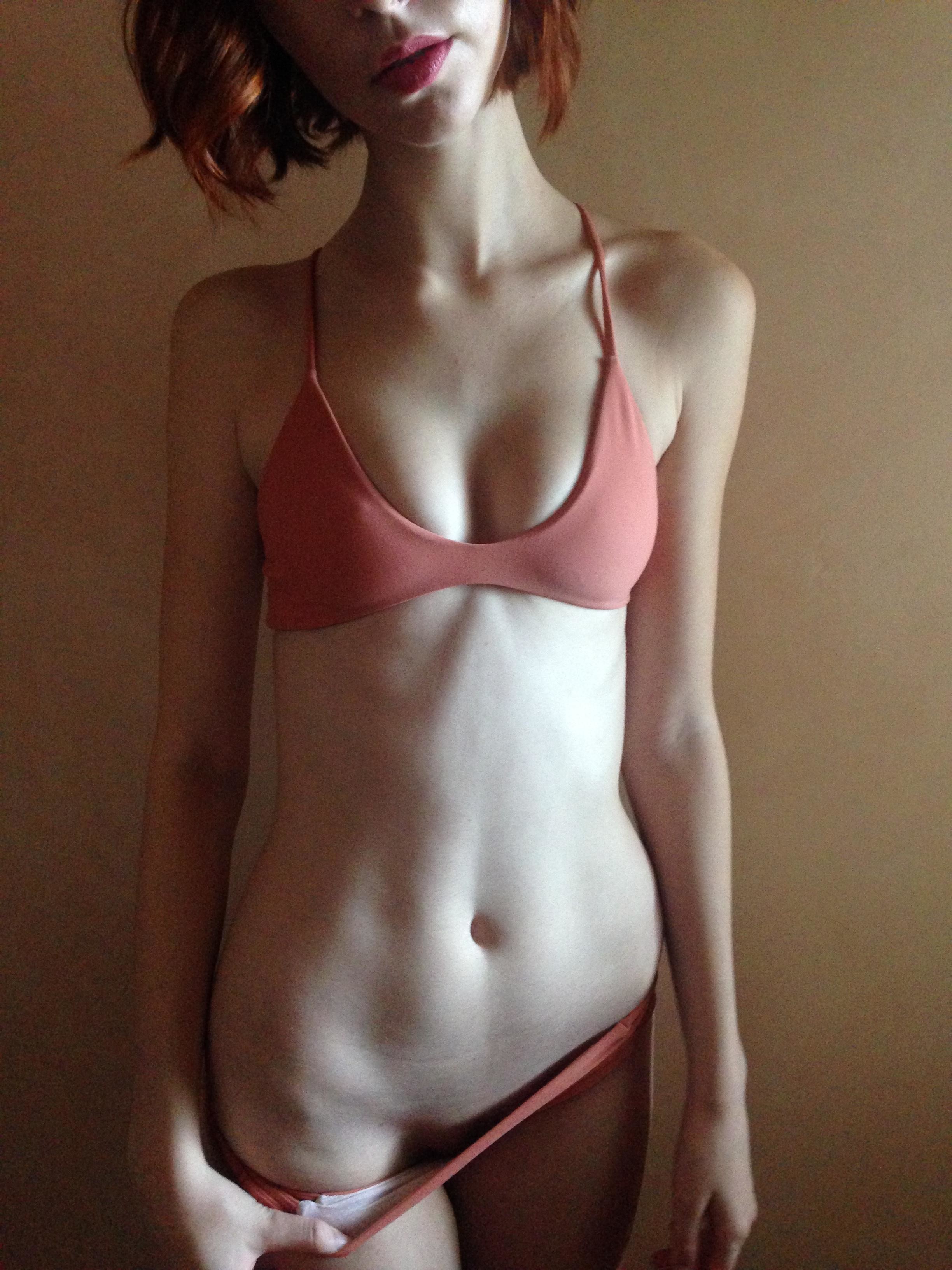 Skinny Model Body with Butterfly Pussy Lips