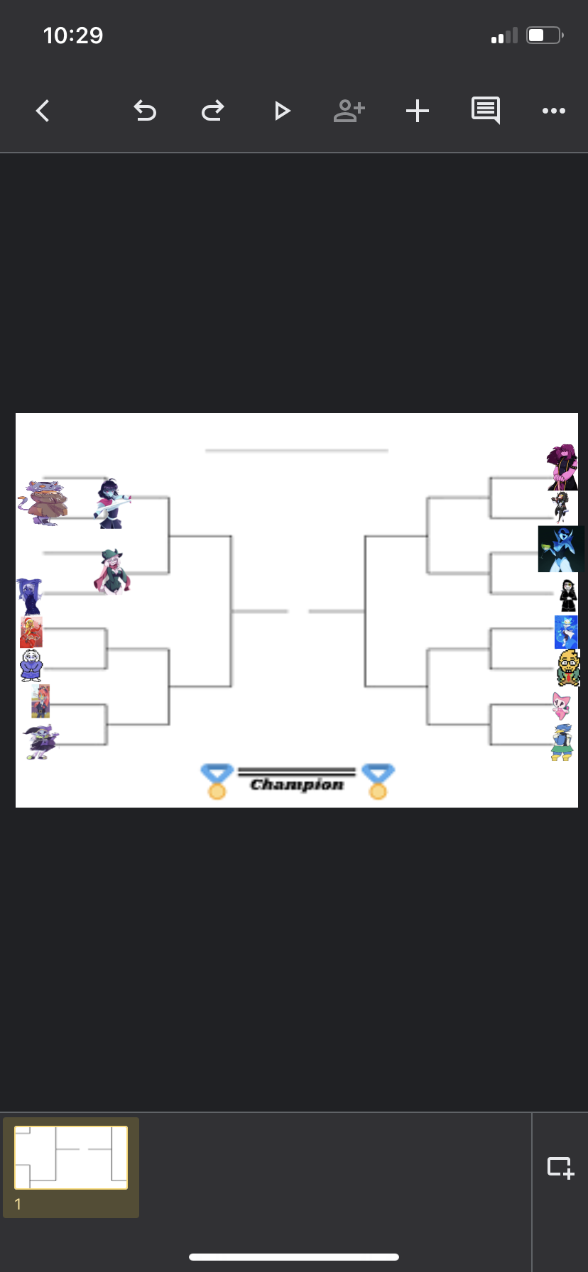 here’s part 3 of the tournament nowel or toriel deltarune o