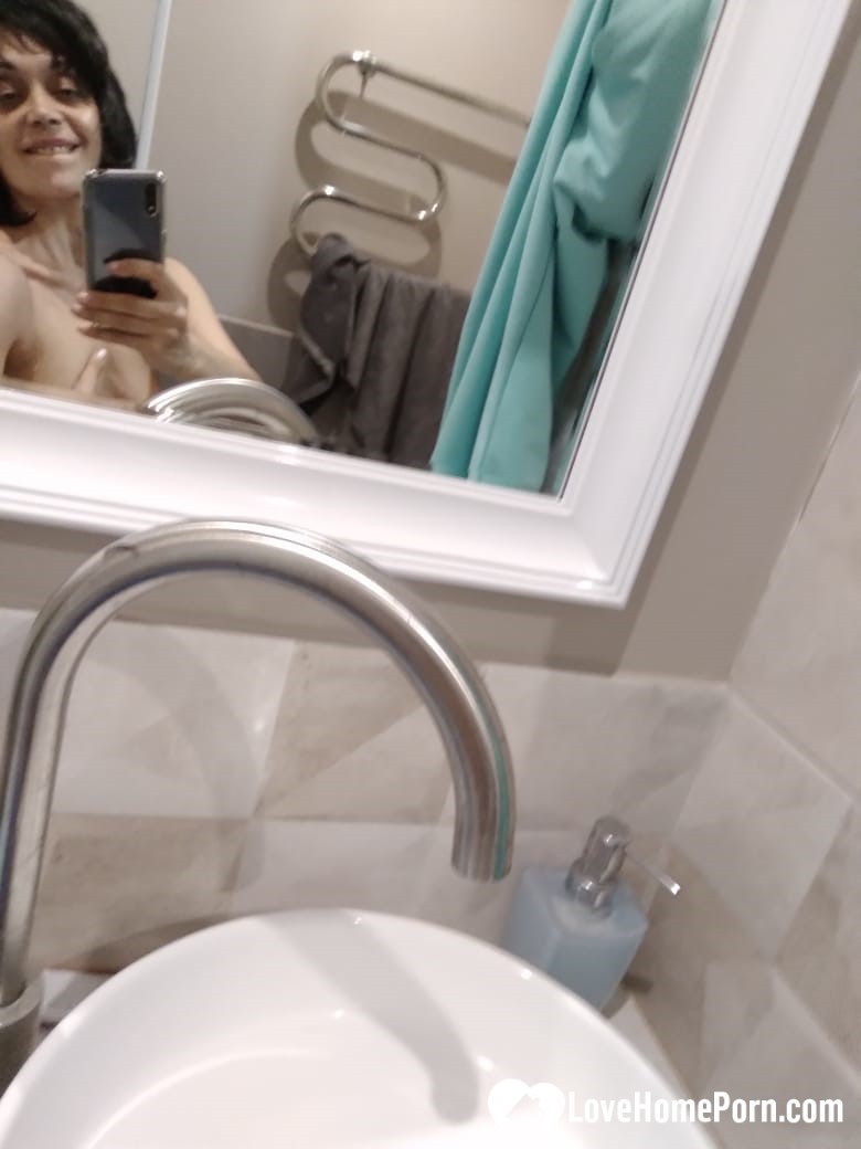 Short MILF with big tits loves to tease