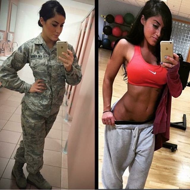 Military Girl Alysia Selfies