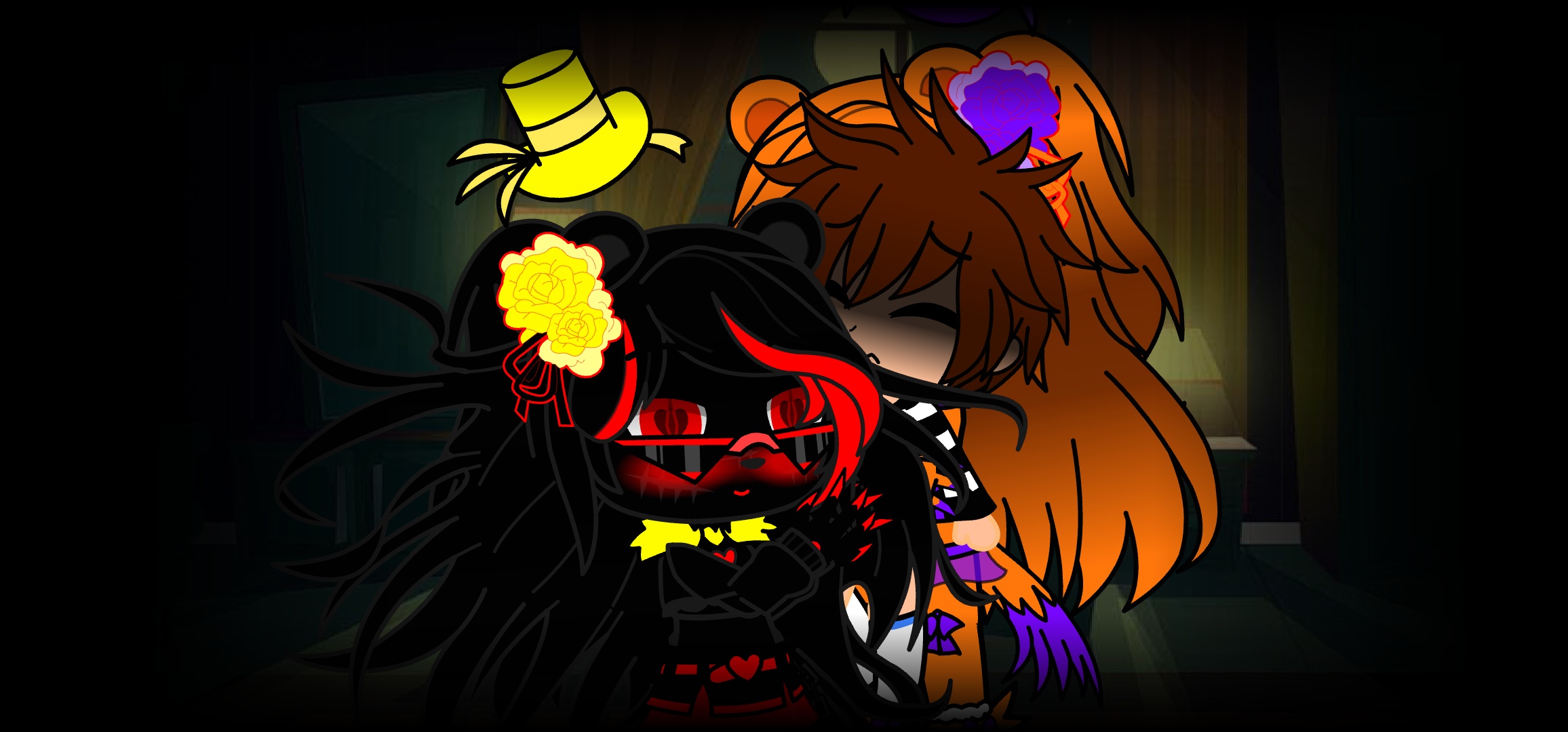 FNIA nightmare and FNIA nightmare fredbear fucks c.c afton