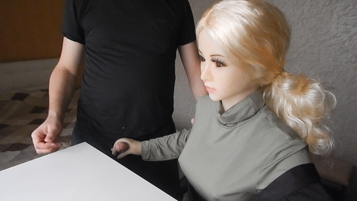 Blonde maid passes advanced job-interview. (some GIFs)