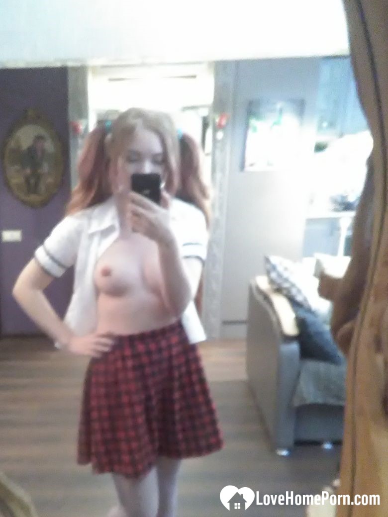 I got myself a naughty schoolgirl outfit