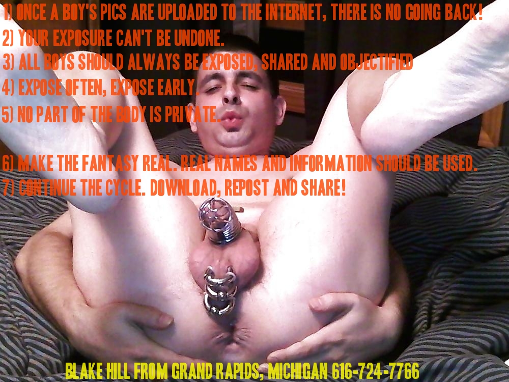 expose me hard  Webslut Blake Hil from Grand Rapids Michigan