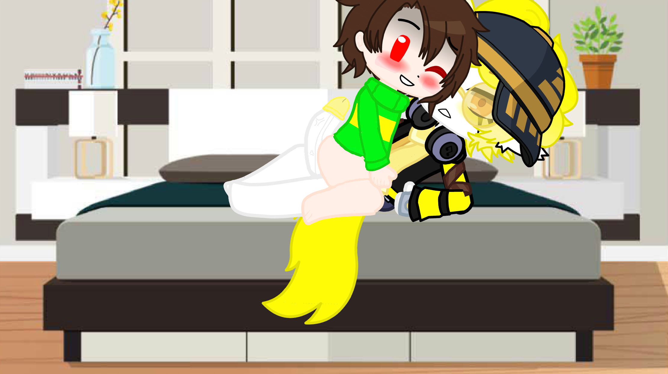 Chara in a playful mood