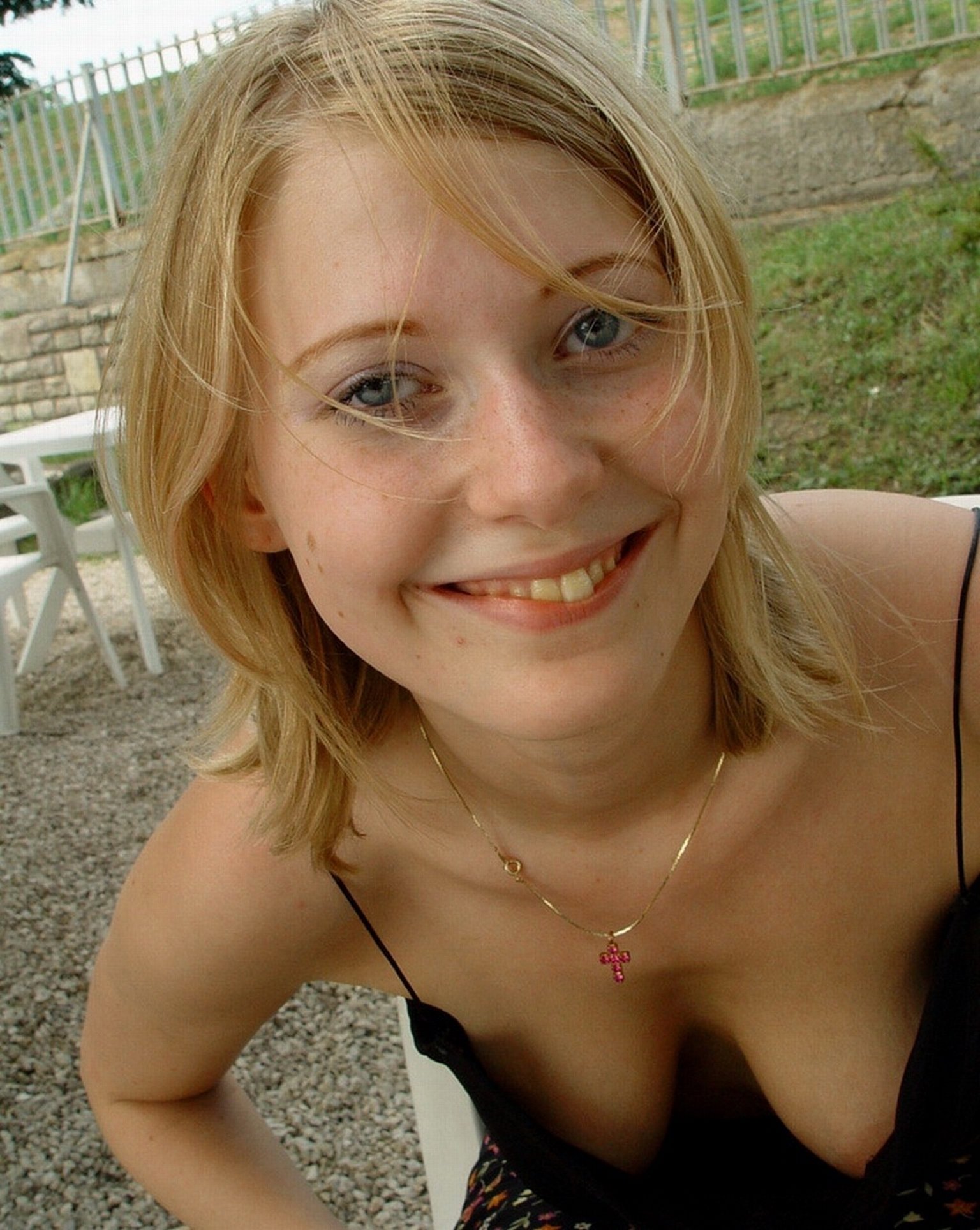 Unaware Nip Peek Downblouse 1